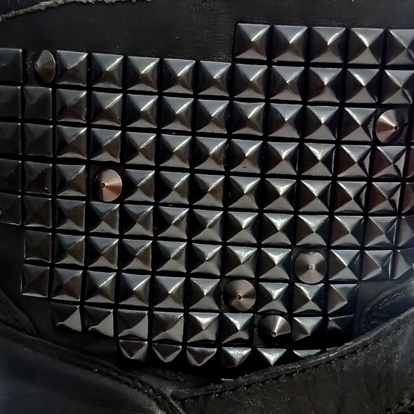 Ash Studded Black Ankle Boots - Picture 12 of 15